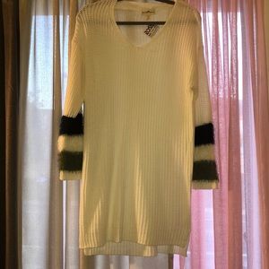 Woven long sleeve dress